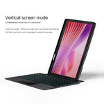 For Lenovo Tab 10.1 (2025) Leather Case + Bluetooth-Compatible Keyboard with Backlight Trackpad
