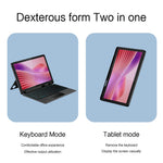 For Lenovo Tab 10.1 (2025) Leather Case + Bluetooth-Compatible Keyboard with Backlight Trackpad