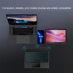 For Lenovo Tab 10.1 (2025) Leather Case + Bluetooth-Compatible Keyboard with Backlight Trackpad