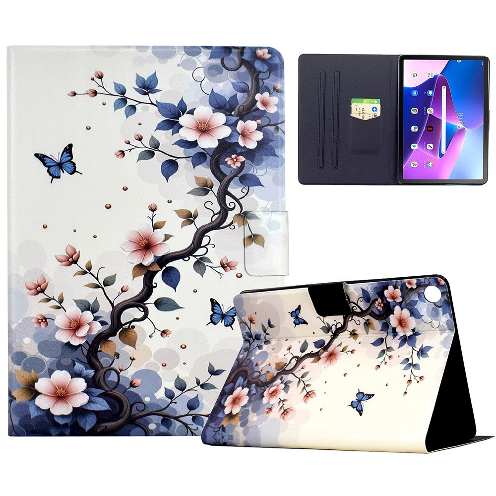 Stativfodral för Lenovo Tab M10 (Gen 3) Mönstertryck Surfplatta Läderfodral med Automatisk Väckning/Sömn