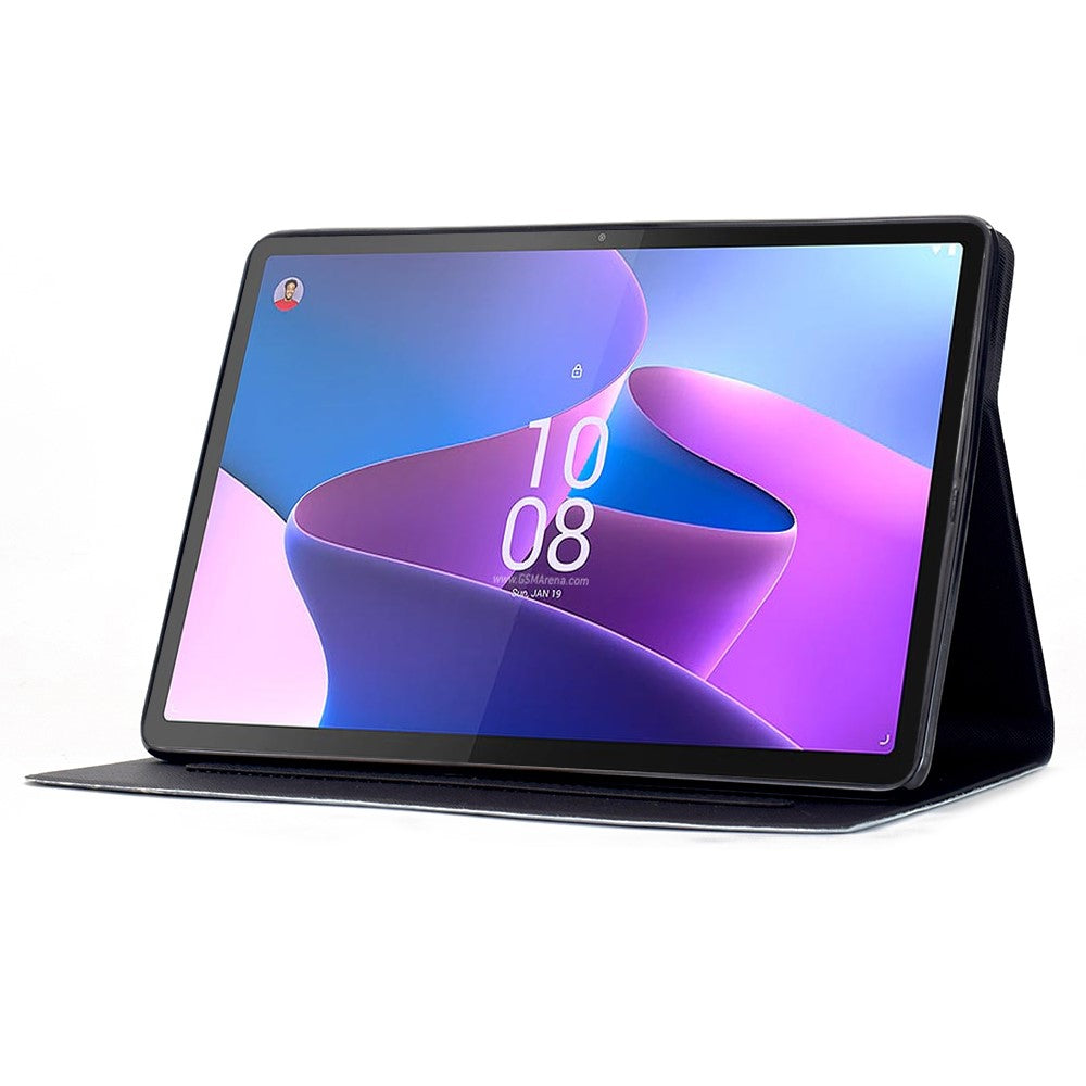 Stativfodral för Lenovo Tab P11 Gen 2 TB-350 Mönstertryck Surfplatta Läderfodral med Automatisk Väckning/Sömn