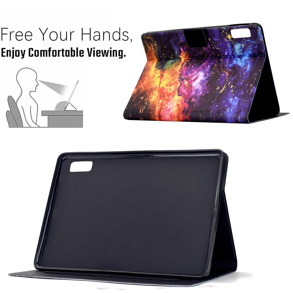 For Lenovo Tab M9 TB-310FU Stand Case Pattern Printing Tablet Leather Cover with Auto Wake / Sleep