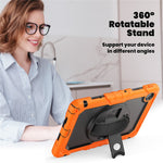 For Lenovo Tab 10.1 (2025) TB-311XU  /  Tab TB311FU Case PC + Silicone Tablet Cover with PET Anti-Scratch Film and Shoulder Strap