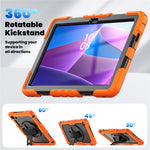 For Lenovo Tab 10.1 (2025) TB-311XU  /  Tab TB311FU Case PC + Silicone Tablet Cover with PET Anti-Scratch Film and Shoulder Strap