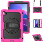For Lenovo Tab 10.1 (2025) TB-311XU  /  Tab TB311FU Case PC + Silicone Tablet Cover with PET Anti-Scratch Film and Shoulder Strap