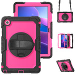 For Lenovo Tab 10.1 (2025) TB-311XU  /  Tab TB311FU Case PC + Silicone Tablet Cover with PET Anti-Scratch Film and Shoulder Strap