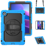 For Lenovo Tab 10.1 (2025) TB-311XU  /  Tab TB311FU Case PC + Silicone Tablet Cover with PET Anti-Scratch Film and Shoulder Strap