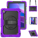 For Lenovo Tab 10.1 (2025) TB-311XU  /  Tab TB311FU Case PC + Silicone Tablet Cover with PET Anti-Scratch Film and Shoulder Strap