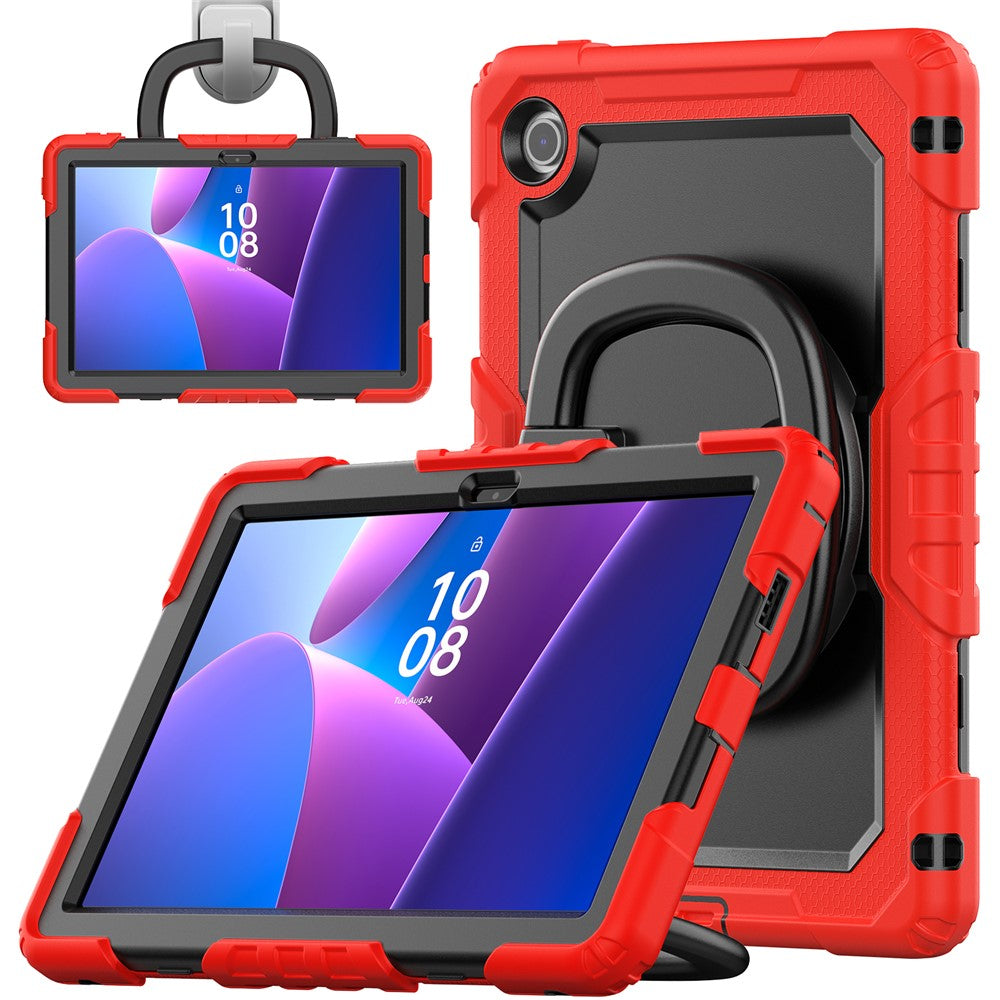 For Lenovo Tab 10.1 (2025) TB-311XU  /  Tab TB311FU Case Ring Kickstand PC + Silicone Shockproof Tablet Cover