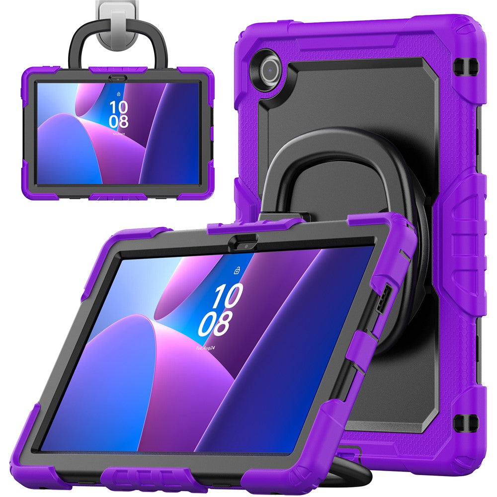 For Lenovo Tab 10.1 (2025) TB-311XU  /  Tab TB311FU Case Ring Kickstand PC + Silicone Shockproof Tablet Cover
