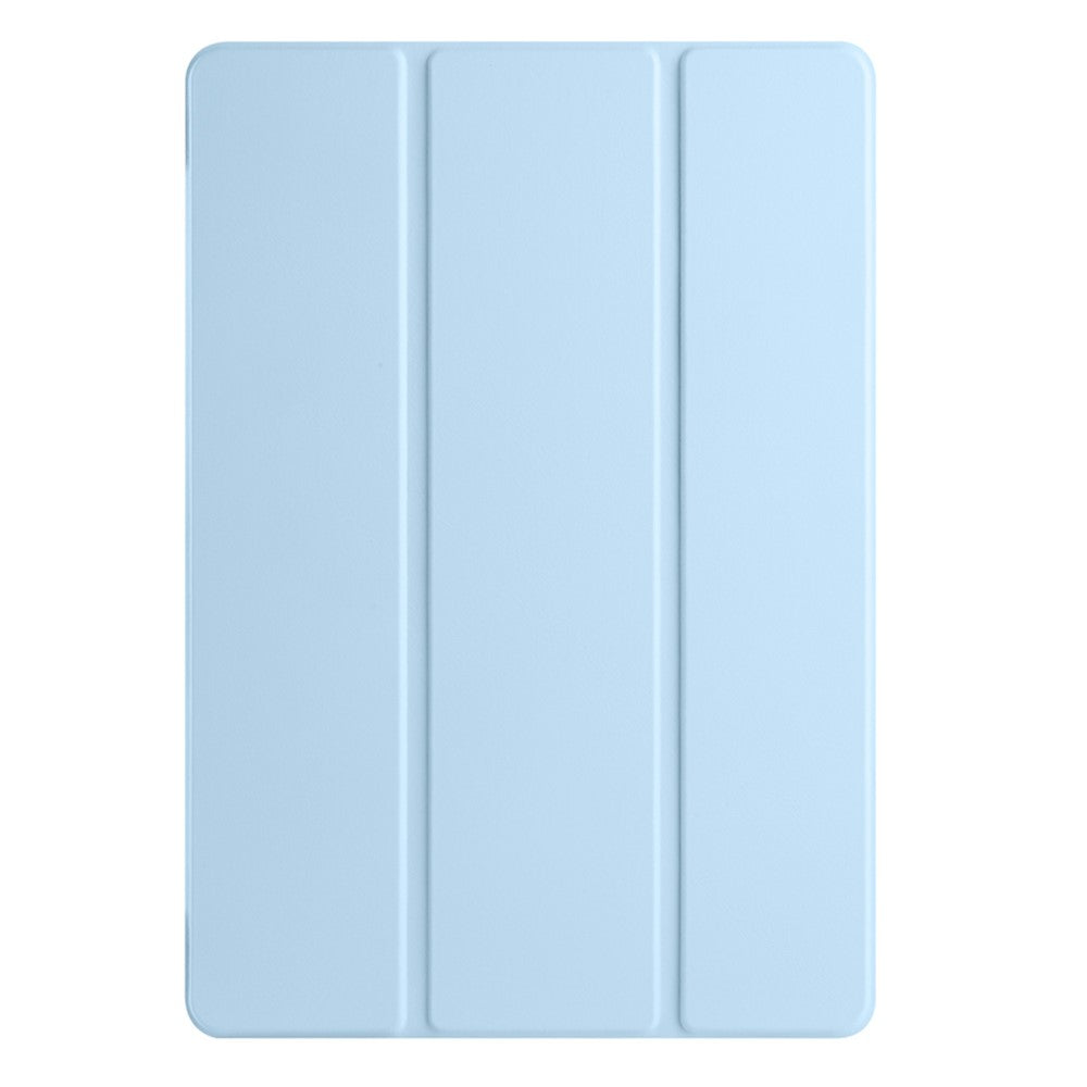 For Xiaomi Redmi Pad SE Case Tri-Fold Stand Leather+TPU+Acrylic Clear Back Tablet Cover