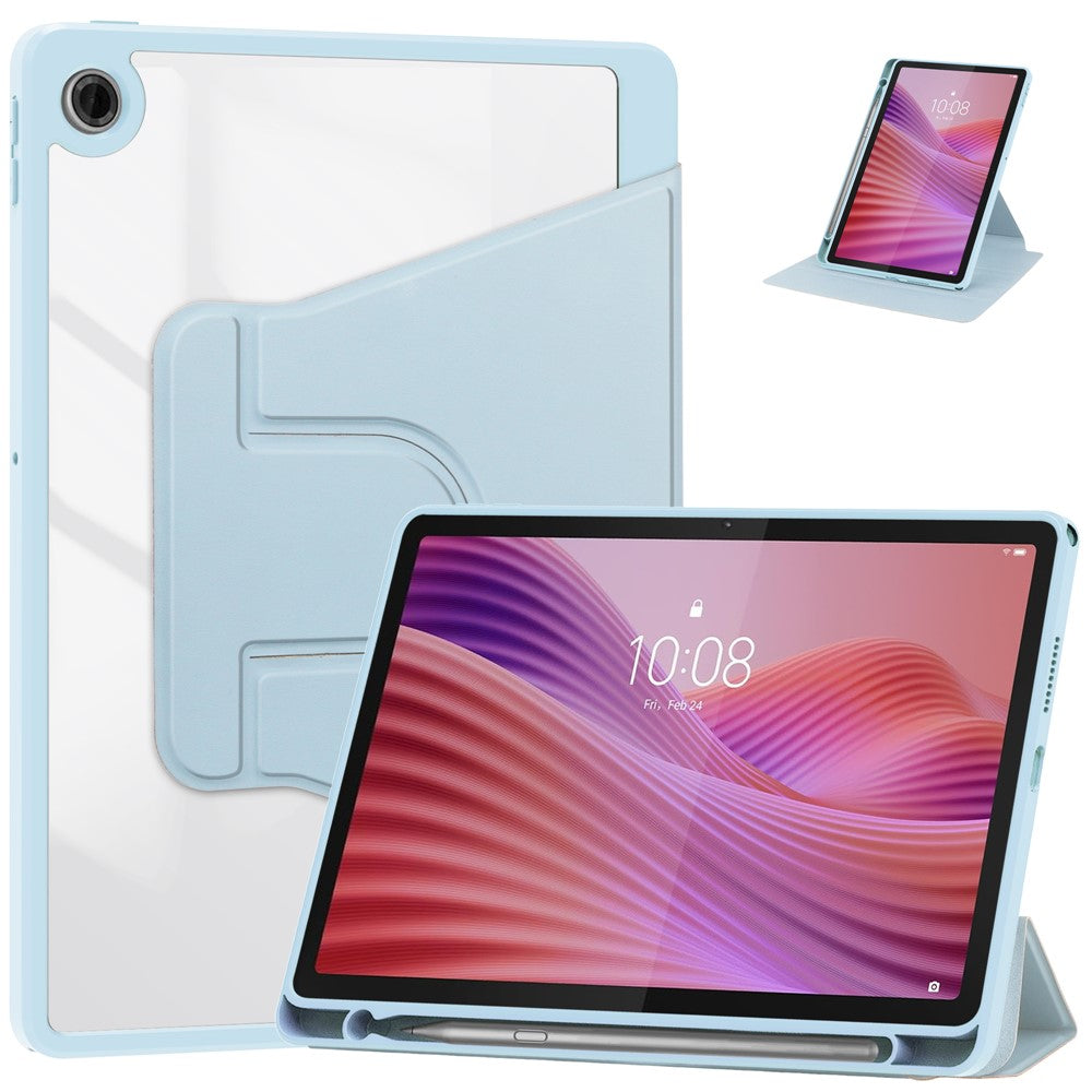 For Lenovo Tab TB311FU Case 360° Rotary Stand PU Leather+Acrylic Tablet Cover (Without Keyboard)