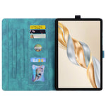 For Honor Pad X9a / Pad X9 Pro Case Card Slots Leather Tablet Stand Folio Cover Flower Cat