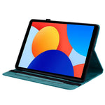 For Xiaomi Redmi Pad SE 4G 8.7 inch Leather Case Heart Imprint Foldable Stand Card Slot Stylus Holder Tablet Cover