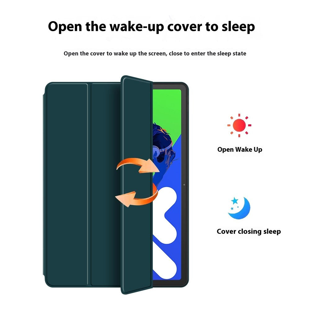 For Lenovo Idea Tab Pro / Xiaoxin Pad Pro 12.7 (2025) Case PU Leather TPU Back Trifold Stand Tablet Cover