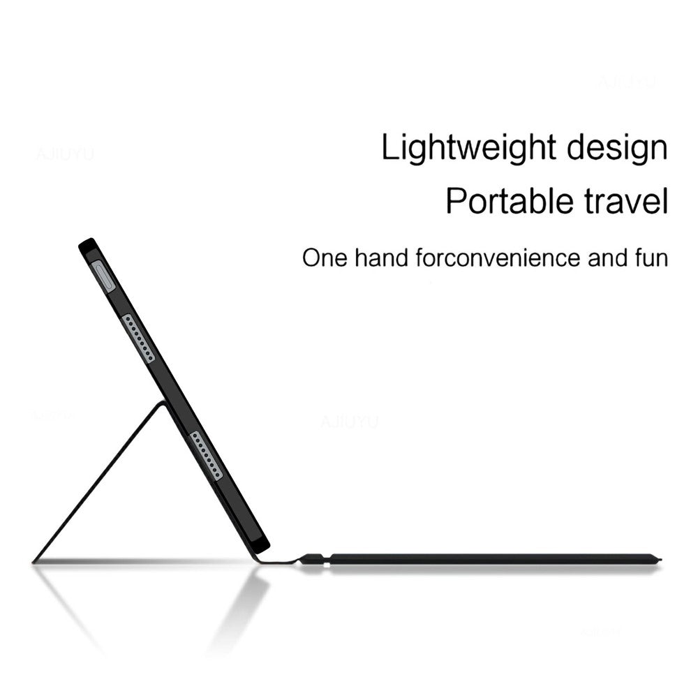 For Lenovo Idea Tab Pro /  Xiaoxin Pad Pro 12.7 (2025) Leather Case + Touchpad Bluetooth-Compatible Keyboard (without Backlit)