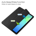 For Samsung Galaxy Tab S10 Lite / S10 FE / S9 FE Case Clear Acrylic Leather Tablet Cover Support Auto Sleep / Wake