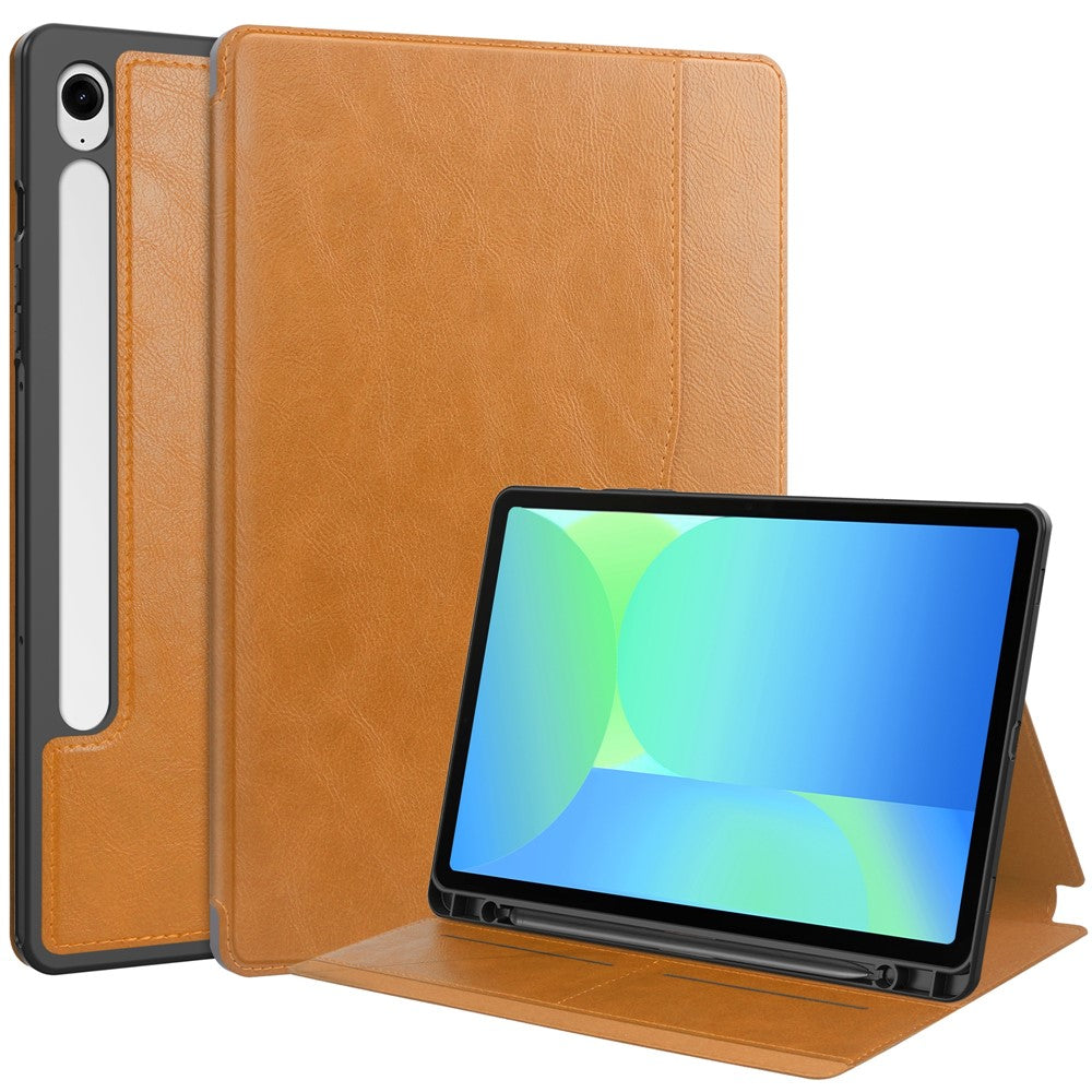 For Samsung Galaxy Tab S10 Lite / S10 FE / S9 FE Case Shockproof Leather Auto Wake / Sleep Tablet Stand Cover