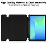 For Samsung Galaxy Tab S10 Lite / S10 FE / S9 FE Case 360 Degree Rotary Stand PU Leather+Acrylic Tablet Cover (Without Keyboard)