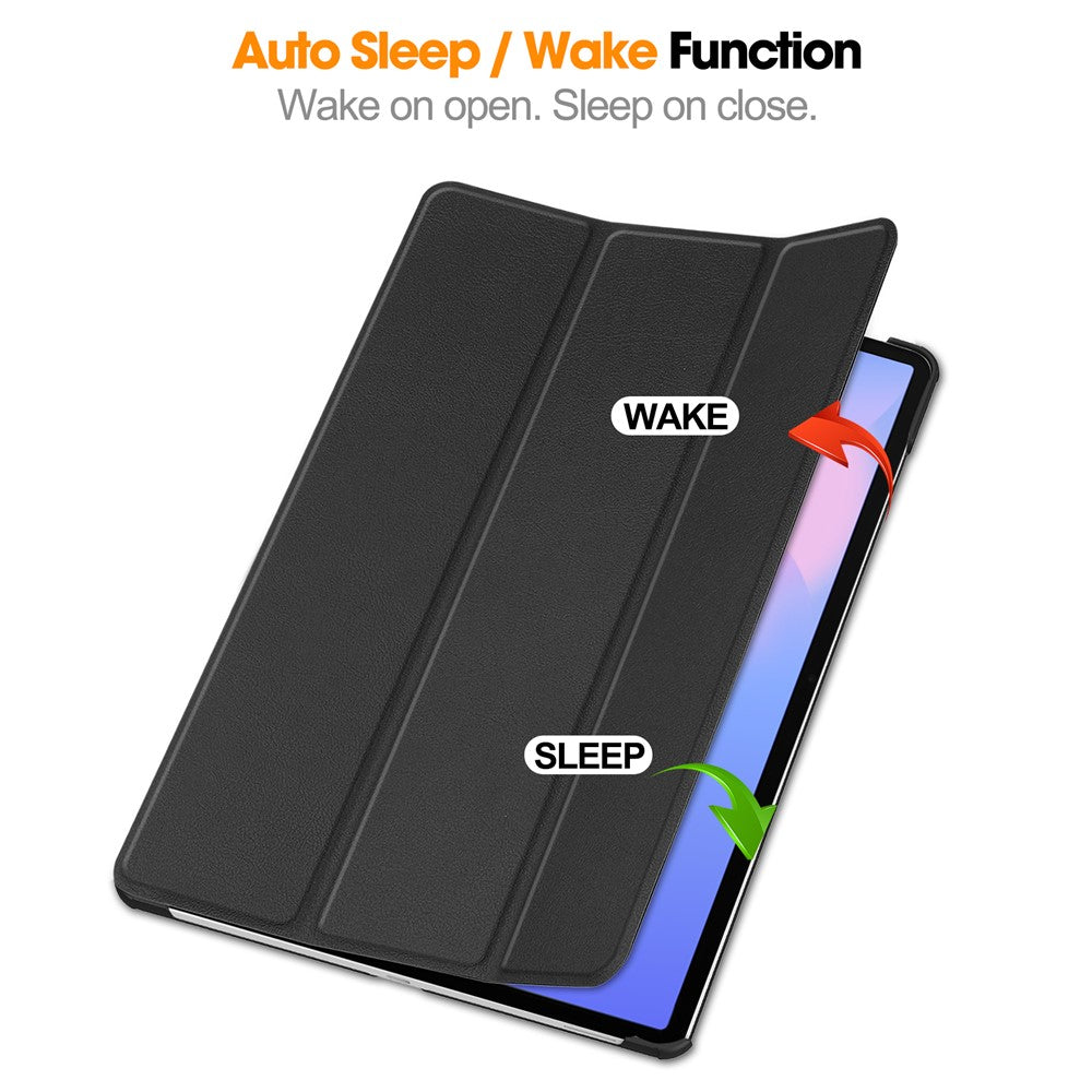 Til Samsung Galaxy Tab S10 FE+ Cover Anti-Drop Læder Stand Tablet Etui