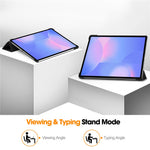 Til Samsung Galaxy Tab S10 FE+ Cover Anti-Drop Læder Stand Tablet Etui