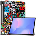 Til Samsung Galaxy Tab S10 FE+ Cover med Mønstertryk, Læder Stand Tablet Cover