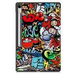 Til Samsung Galaxy Tab S10 FE+ Cover med Mønstertryk, Læder Stand Tablet Cover
