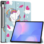 Til Samsung Galaxy Tab S10 FE+ Cover med Mønstertryk, Læder Stand Tablet Cover