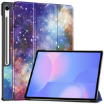 Til Samsung Galaxy Tab S10 FE+ Cover med Mønstertryk, Læder Stand Tablet Cover