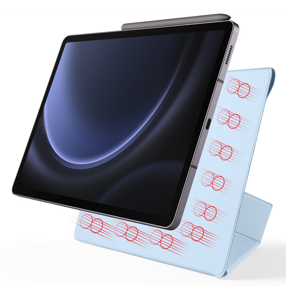 Magnetisk tabletcover til Samsung Galaxy Tab S11 / S10 Lite / S10 FE / S9 FE / S9 PC + PU Læder Origami Stand Cover