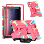 For Lenovo Nook 9 inch (2024) / Tab M9 TB-310FU TB-310FX Case Kickstand PC + Silicone Tablet Cover with Shoulder Strap