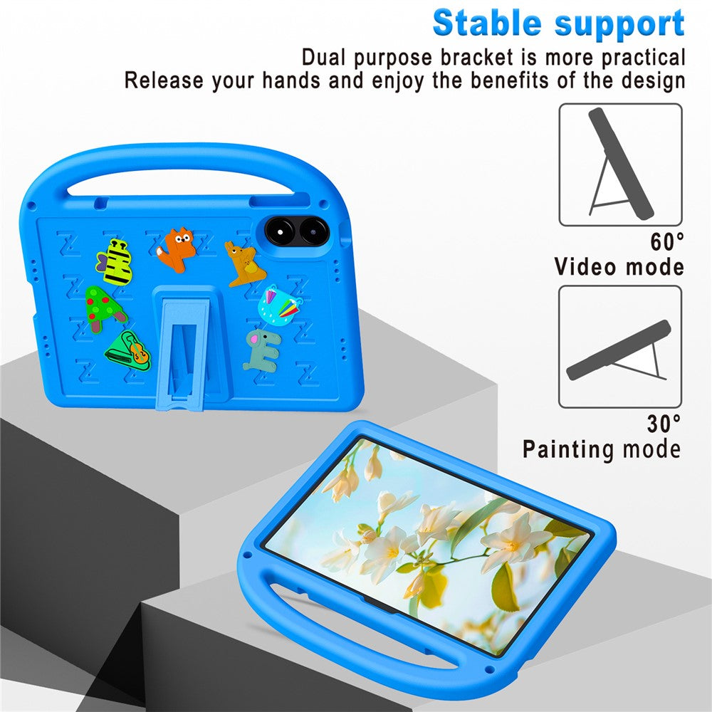 Tablet Case For Xiaomi Redmi Pad Pro / Pad Pro 5G  /  Poco Pad 5G  /  4G Kickstand Case Cartoon Design Anti-Drop EVA+PC Tablet Cover with Strap for Kids
