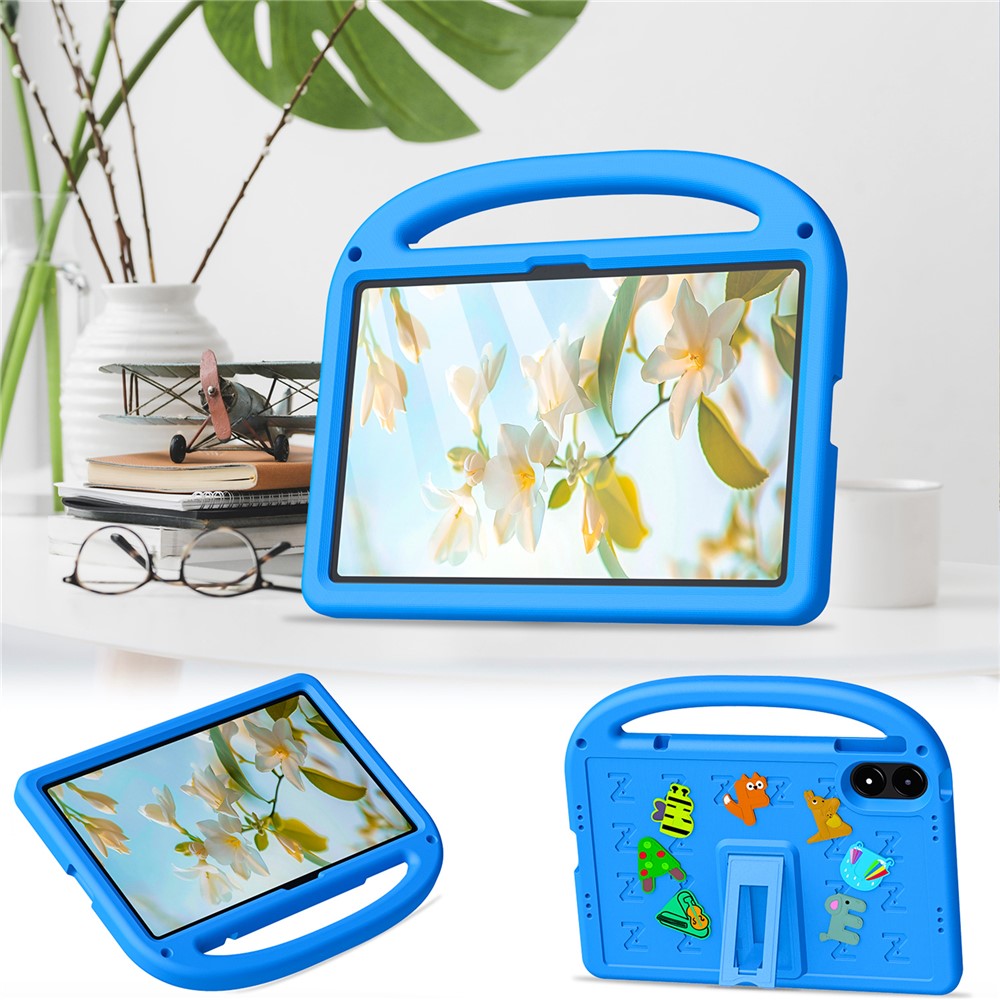 Tablet Case For Xiaomi Redmi Pad Pro / Pad Pro 5G  /  Poco Pad 5G  /  4G Kickstand Case Cartoon Design Anti-Drop EVA+PC Tablet Cover with Strap for Kids