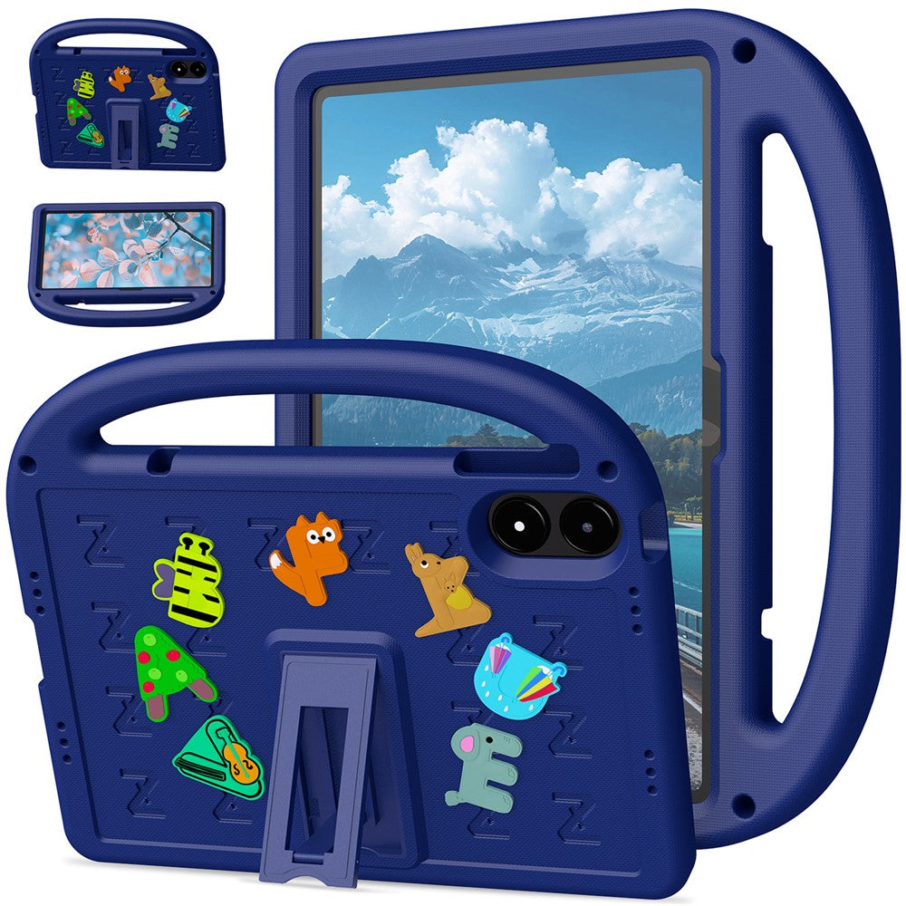 Tablet Case For Xiaomi Redmi Pad Pro / Pad Pro 5G  /  Poco Pad 5G  /  4G Kickstand Case Cartoon Design Anti-Drop EVA+PC Tablet Cover with Strap for Kids