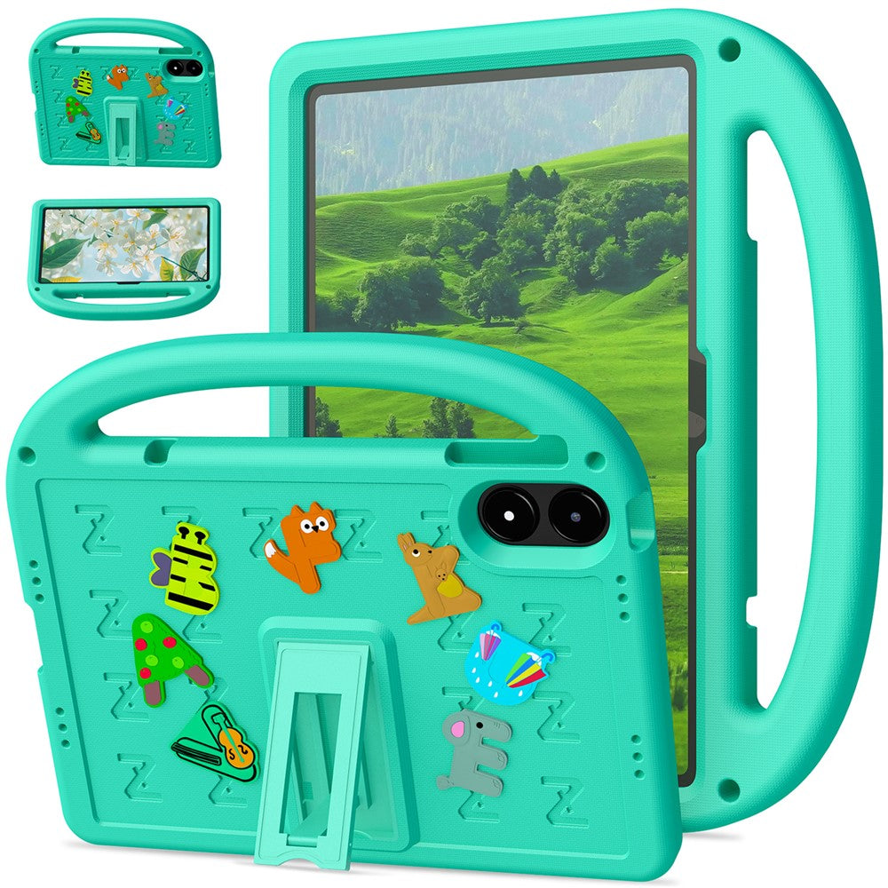 Tablet Case For Xiaomi Redmi Pad Pro / Pad Pro 5G  /  Poco Pad 5G  /  4G Kickstand Case Cartoon Design Anti-Drop EVA+PC Tablet Cover with Strap for Kids