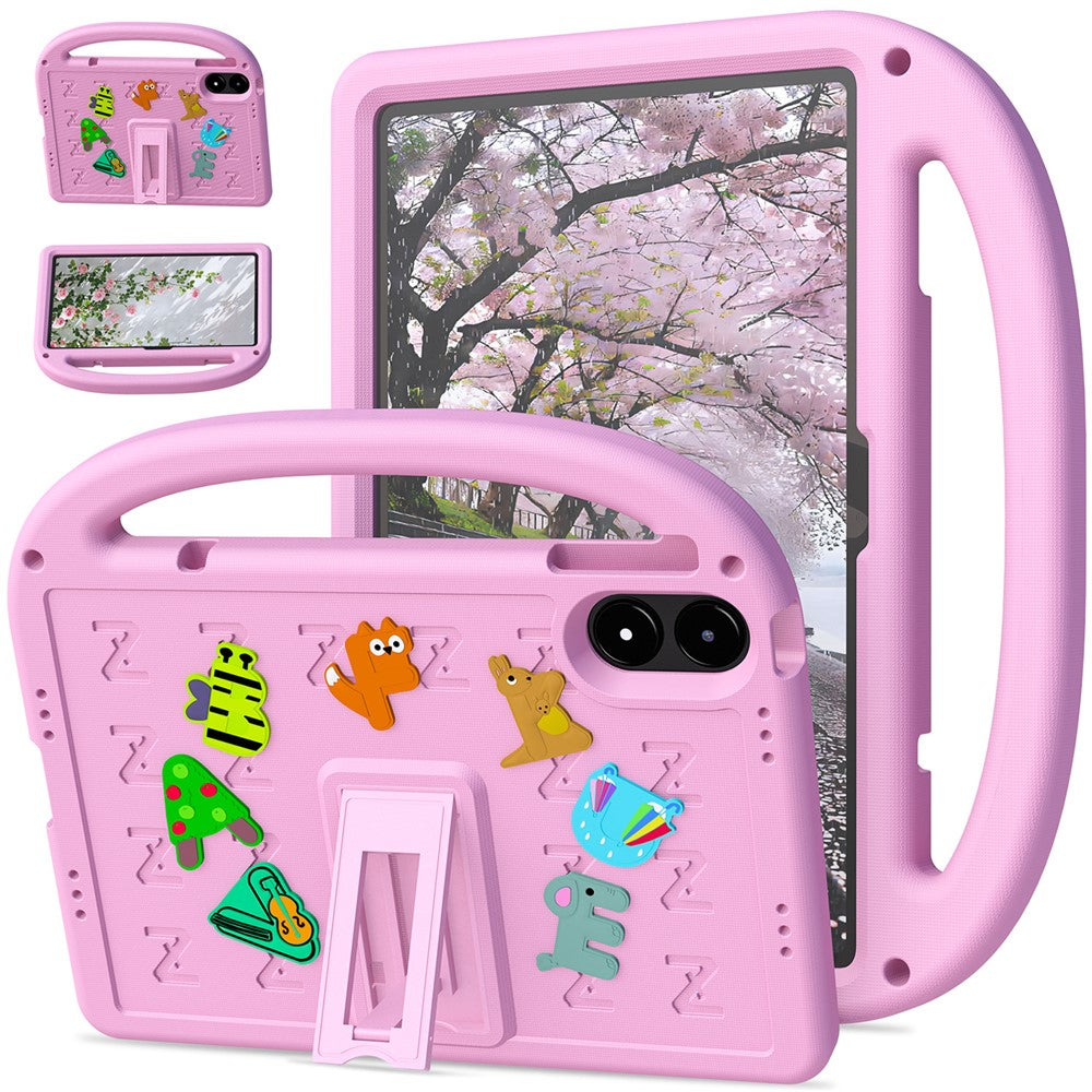 Tablet Case For Xiaomi Redmi Pad Pro / Pad Pro 5G  /  Poco Pad 5G  /  4G Kickstand Case Cartoon Design Anti-Drop EVA+PC Tablet Cover with Strap for Kids