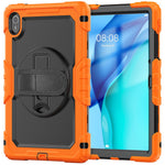 For Huawei MatePad SE 11 Case PC + Silicone Tablet Cover with PET Anti-Scratch Film and Shoulder Strap
