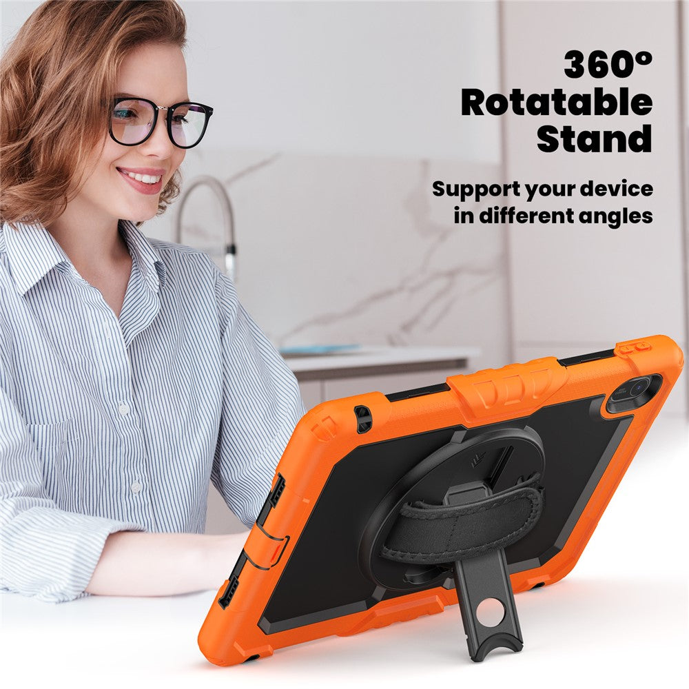 For Huawei MatePad SE 11 Case PC + Silicone Tablet Cover with PET Anti-Scratch Film and Shoulder Strap