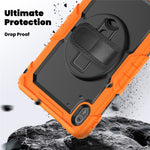 For Huawei MatePad SE 11 Case PC + Silicone Tablet Cover with PET Anti-Scratch Film and Shoulder Strap