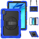 For Huawei MatePad SE 11 Case PC + Silicone Tablet Cover with PET Anti-Scratch Film and Shoulder Strap