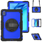For Huawei MatePad SE 11 Case PC + Silicone Tablet Cover with PET Anti-Scratch Film and Shoulder Strap