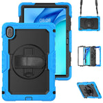 For Huawei MatePad SE 11 Case PC + Silicone Tablet Cover with PET Anti-Scratch Film and Shoulder Strap