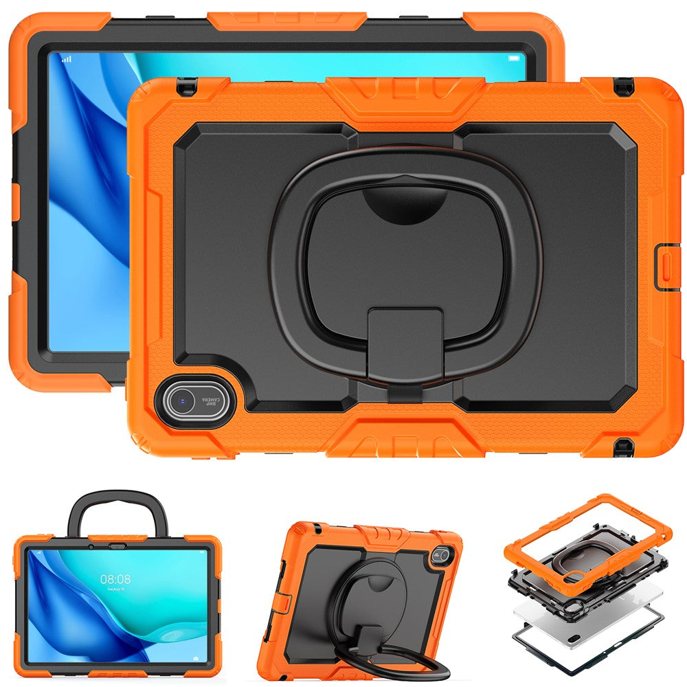 For Huawei MatePad SE 11 Case Ring Kickstand PC + Silicone Shockproof Tablet Cover