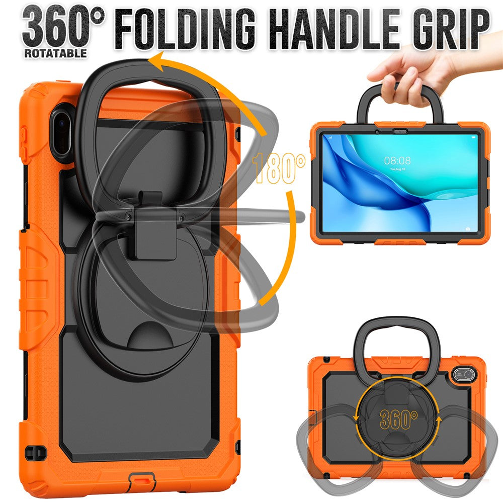 For Huawei MatePad SE 11 Case Ring Kickstand PC + Silicone Shockproof Tablet Cover