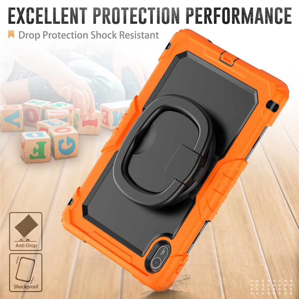 For Huawei MatePad SE 11 Case Ring Kickstand PC + Silicone Shockproof Tablet Cover