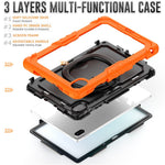 For Huawei MatePad SE 11 Case Ring Kickstand PC + Silicone Shockproof Tablet Cover