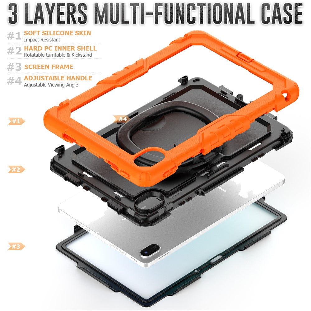For Huawei MatePad SE 11 Case Ring Kickstand PC + Silicone Shockproof Tablet Cover