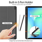 DUX DUCIS For Samsung Galaxy Tab S10 FE+ Case  Domo Series Tri-fold Stand PU Leather Tablet Cover
