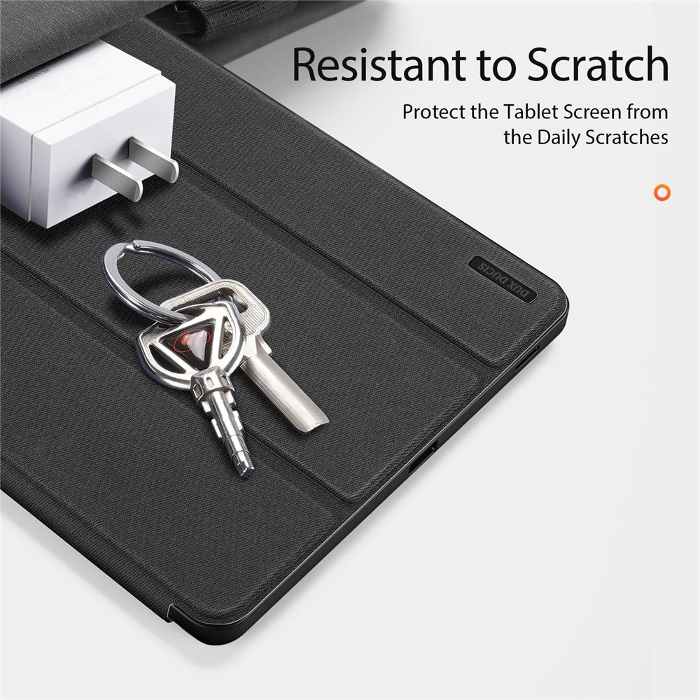 DUX DUCIS For Samsung Galaxy Tab S10 FE+ Case  Domo Series Tri-fold Stand PU Leather Tablet Cover