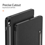 DUX DUCIS For Samsung Galaxy Tab S10 FE+ Case  Domo Series Tri-fold Stand PU Leather Tablet Cover